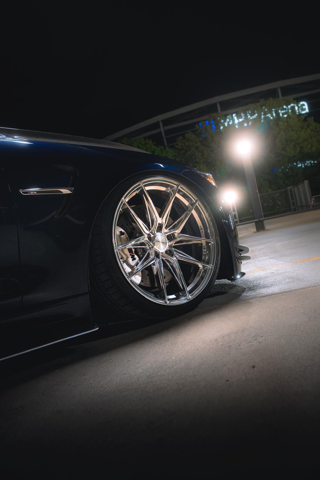 car mechanic workshop at night, dramatic lighting, automotive repair shop